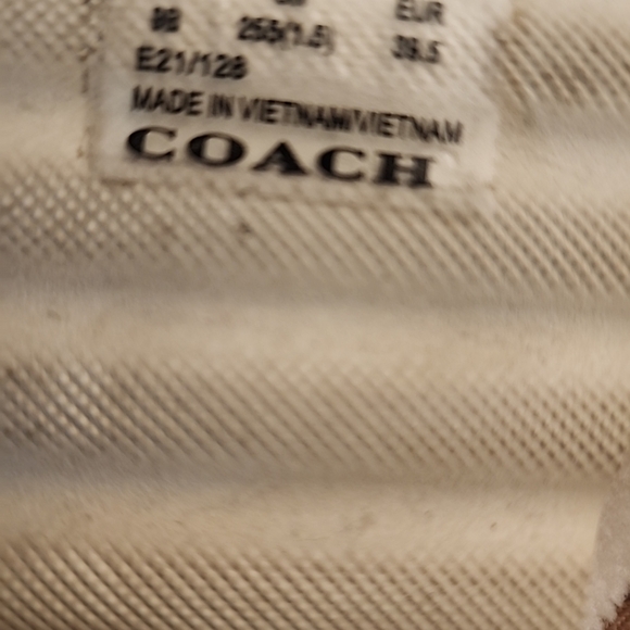 COACH HAMILTON FAUX FUR THONG SANDALS - Picture 8 of 8